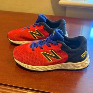 New Balance Kids Red and Blue Sneakers